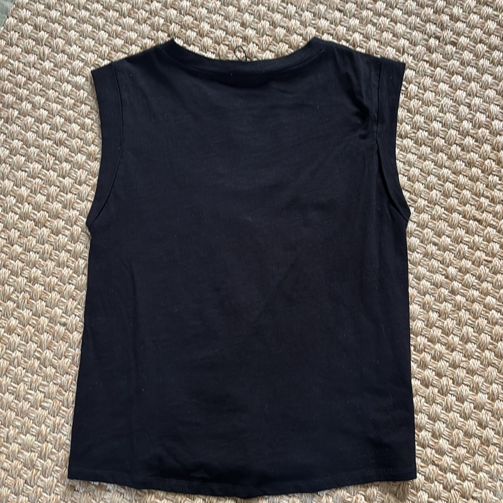 Melissa Nepon Josh satin muscle tee black small - Picture 3 of 4
